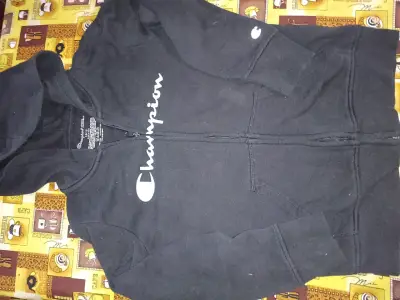 Polerón con capucha Champion negro para niños - miniatura 1