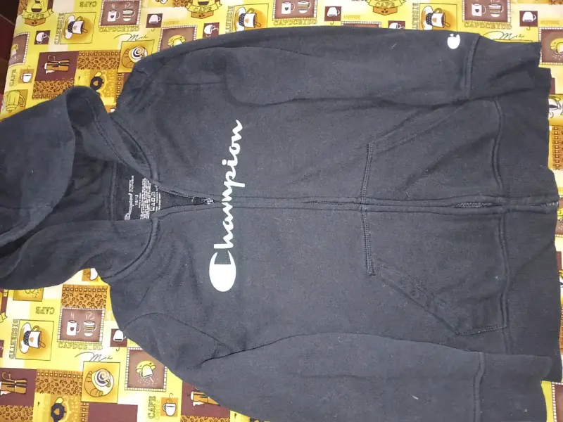 Polerón con capucha Champion negro para niños - 3