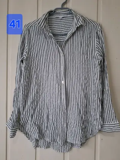 Camisa de rayas blancas y negras Jane Deancy - miniatura 1