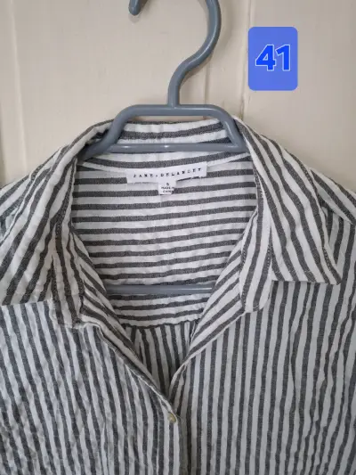 Camisa de rayas blancas y negras Jane Deancy - miniatura 2