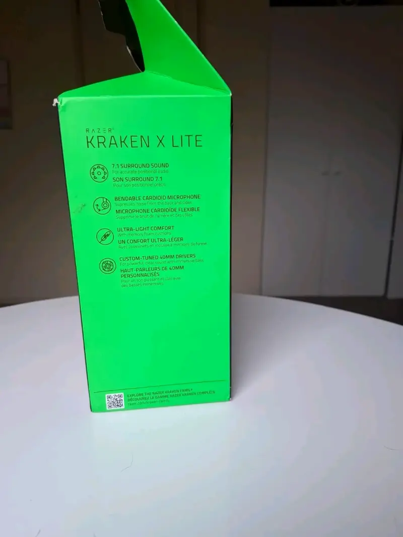 Audífonos Gamer Razer Kraken X Lite con Sonido 7.1 - 6