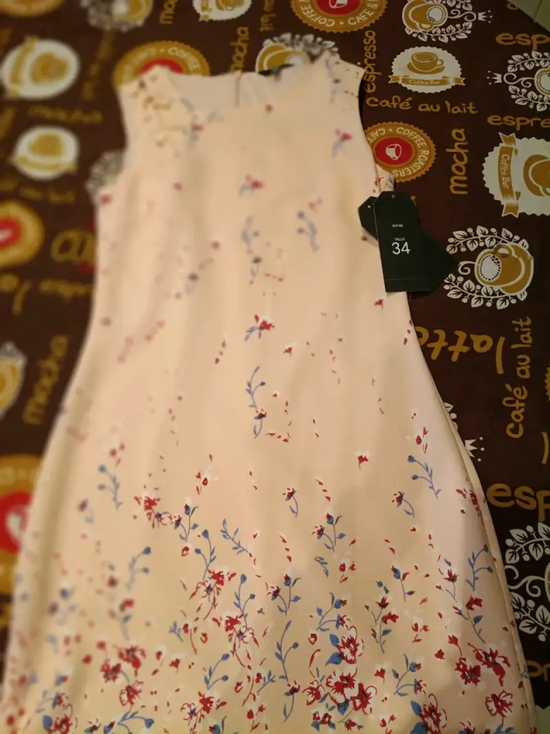 Vestido floral sin mangas talla 34 - 6