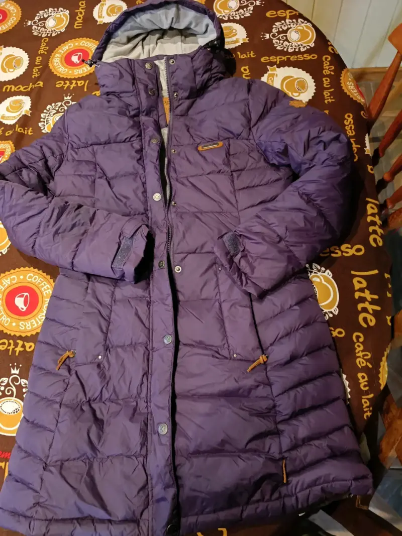 Abrigo de invierno morado para mujer Uppi - 3