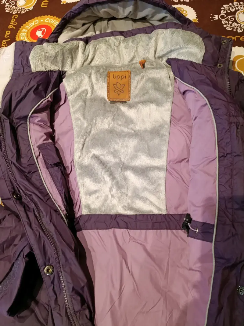 Abrigo de invierno morado para mujer Uppi - 5