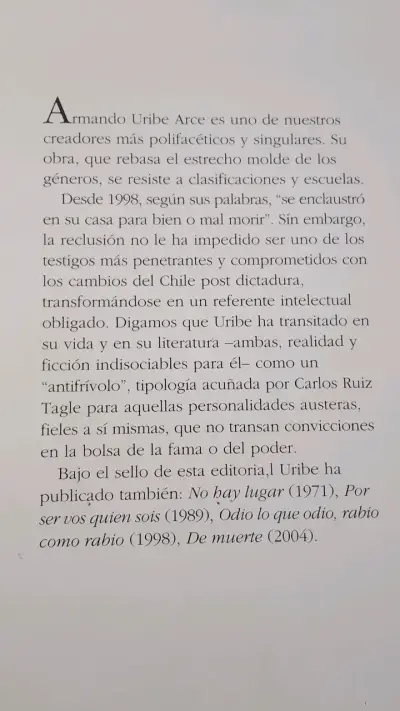 'La Fe El Amor La Estupidez' de Armando Uribe - miniatura 2