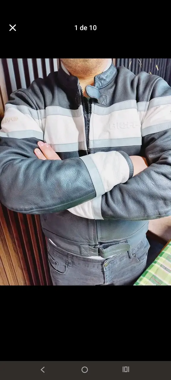 Chaqueta de cuero para moto Bieffe