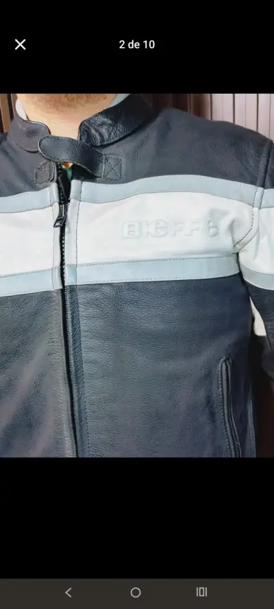 Chaqueta de cuero para moto Bieffe - miniatura 2