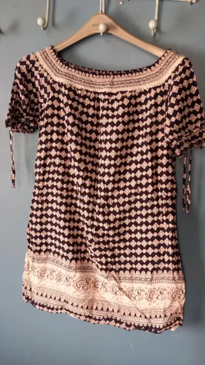Vestido corto estampado - miniatura 3