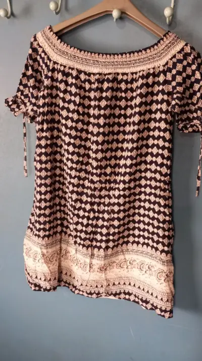 Vestido corto estampado - miniatura 4