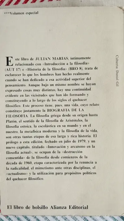 Libro 'Biografía de la Filosofía' de Julián Marías - miniatura 2