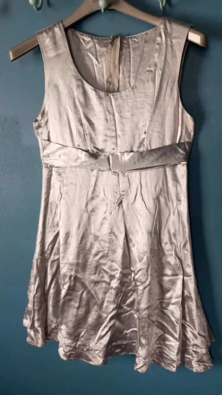 Vestido de fiesta plateado elegante - 3