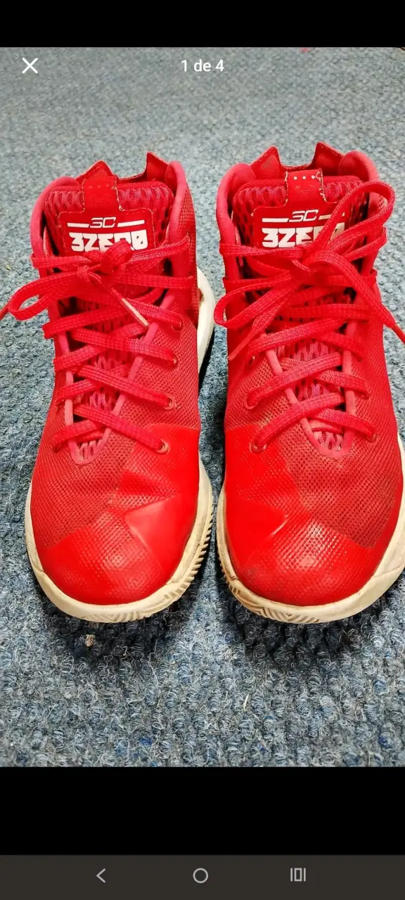 Zapatillas deportivas rojas Under Armour 3Zero