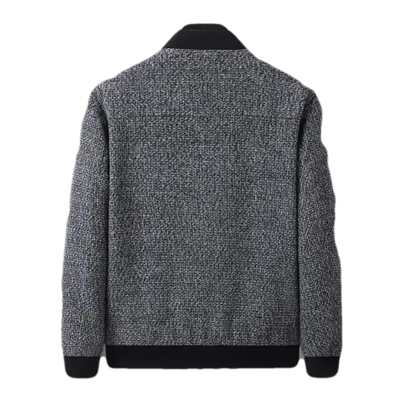 Chaqueta bomber gris para hombre - 4