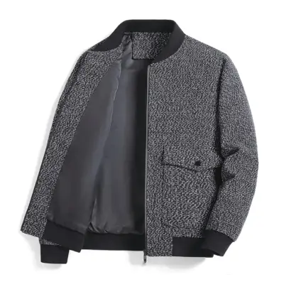 Chaqueta bomber gris para hombre - miniatura 5
