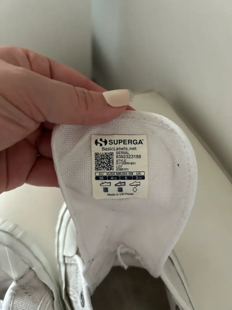 Zapatillas blancas de lona Superga para mujer - 3