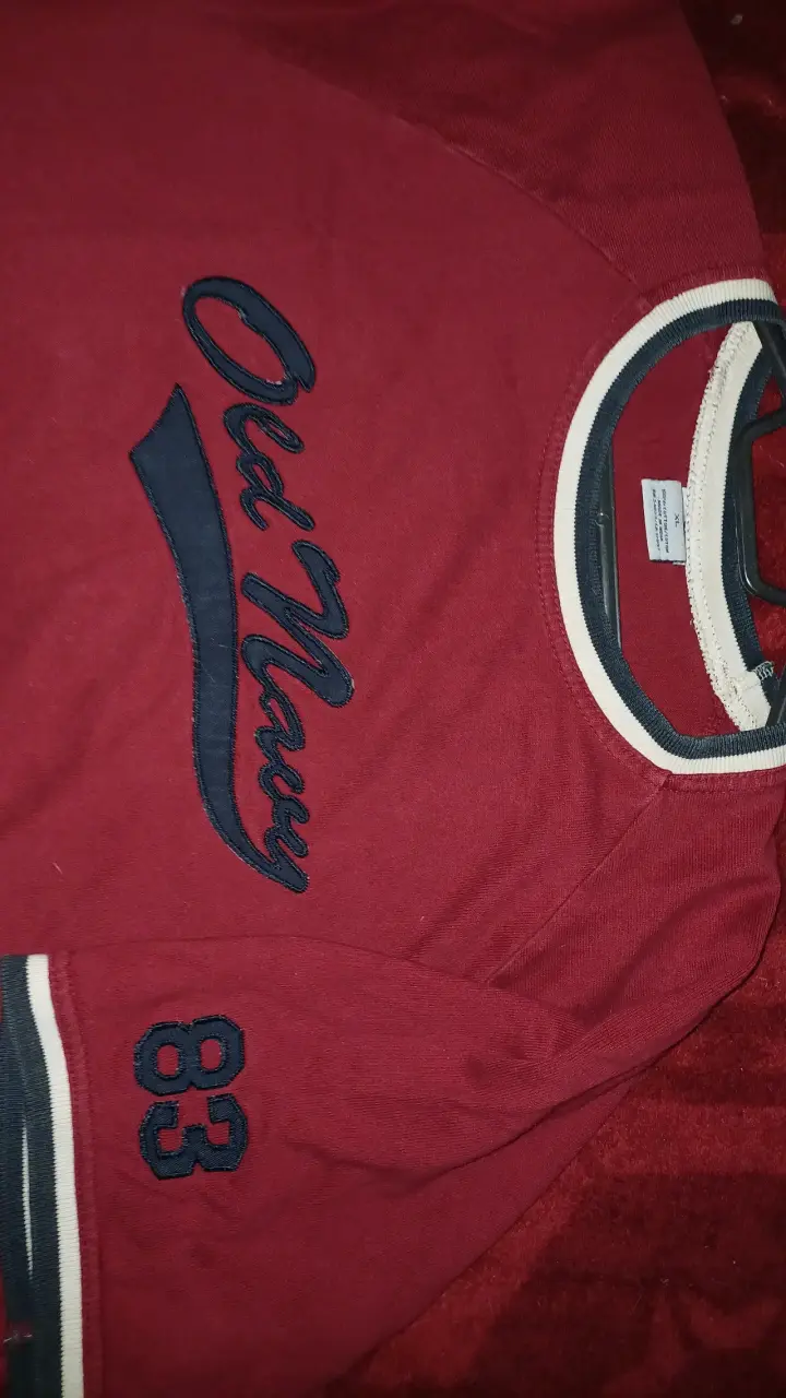 Polera roja Old Navy oversized - 3
