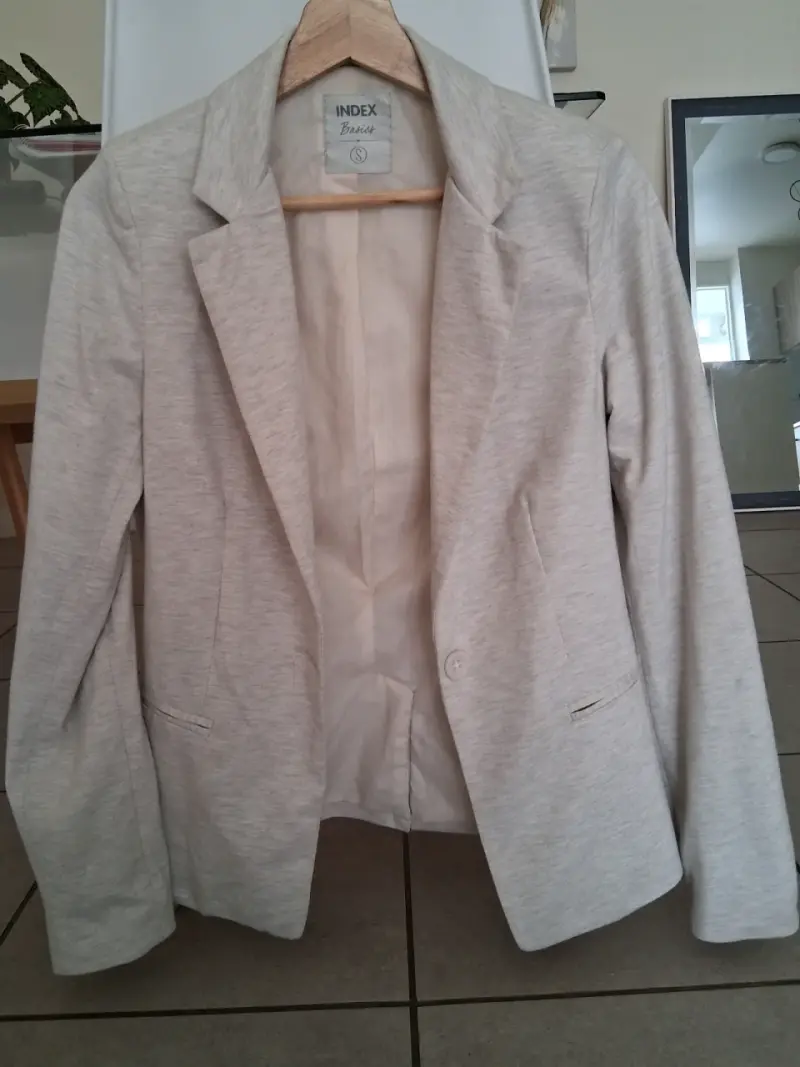 Chaqueta de mezclilla azul para mujer Elle - 2