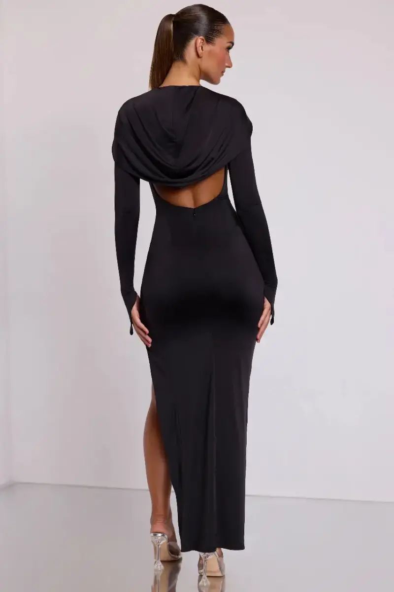 Disfraz Morticia - Vestido negro excelente calidad - 4