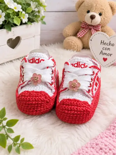 Zapatillas tejidas para bebé estilo deportivo - miniatura 4