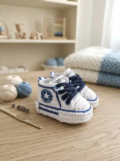 Zapatillas tejidas para bebé estilo deportivo - miniatura 5
