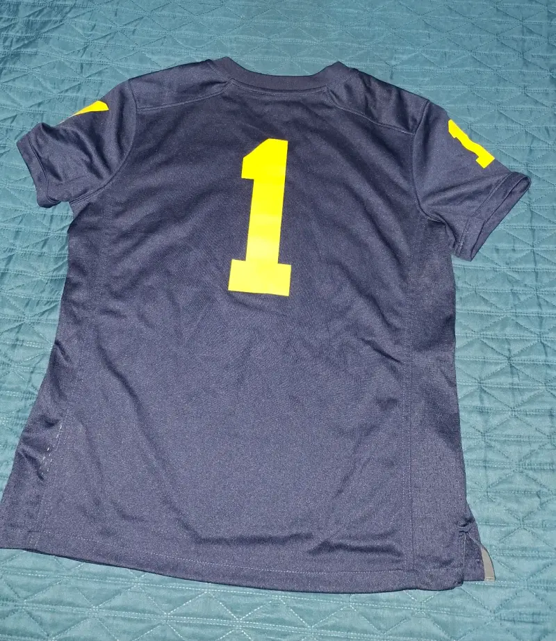 Camiseta deportiva azul con número 1 Jordan - 2