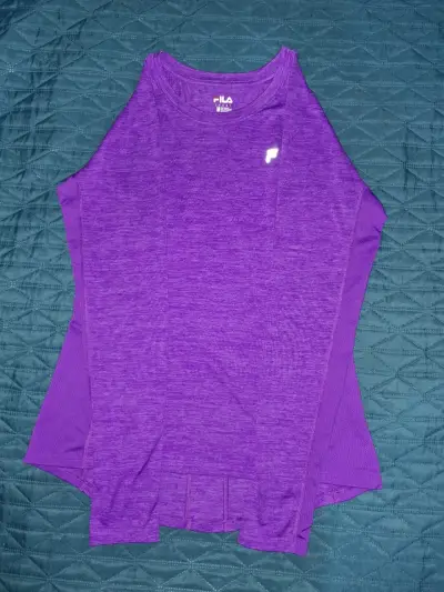 Polera deportiva morada Fila para mujer - miniatura 2