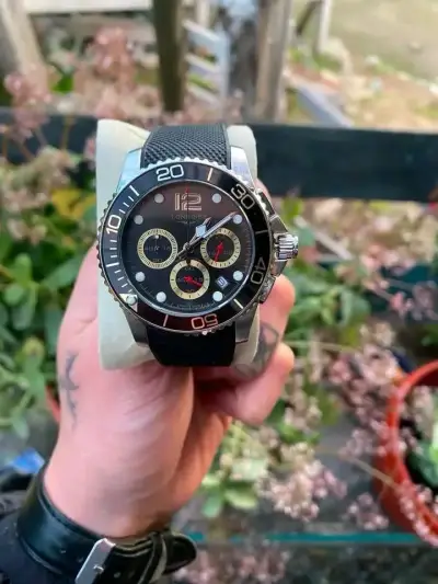 Reloj Longines rpk deportivo con correa de caucho - miniatura 1
