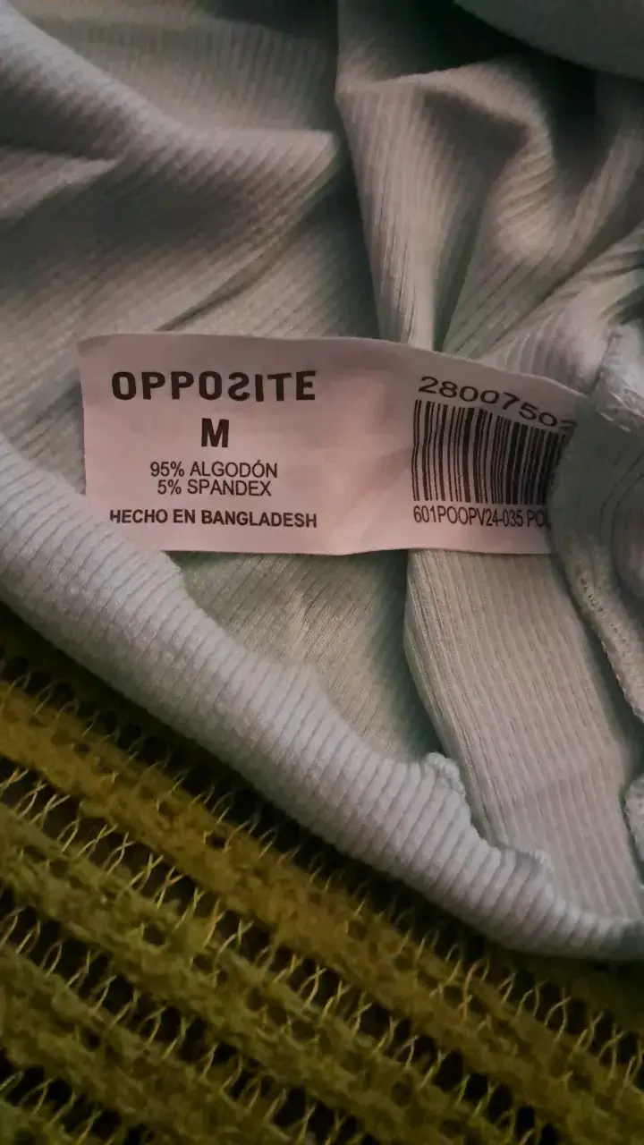 Polera de algodón Opposite talla M - 3