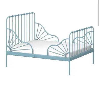 Cama extensible turquesa 80x200 con somier - miniatura 2