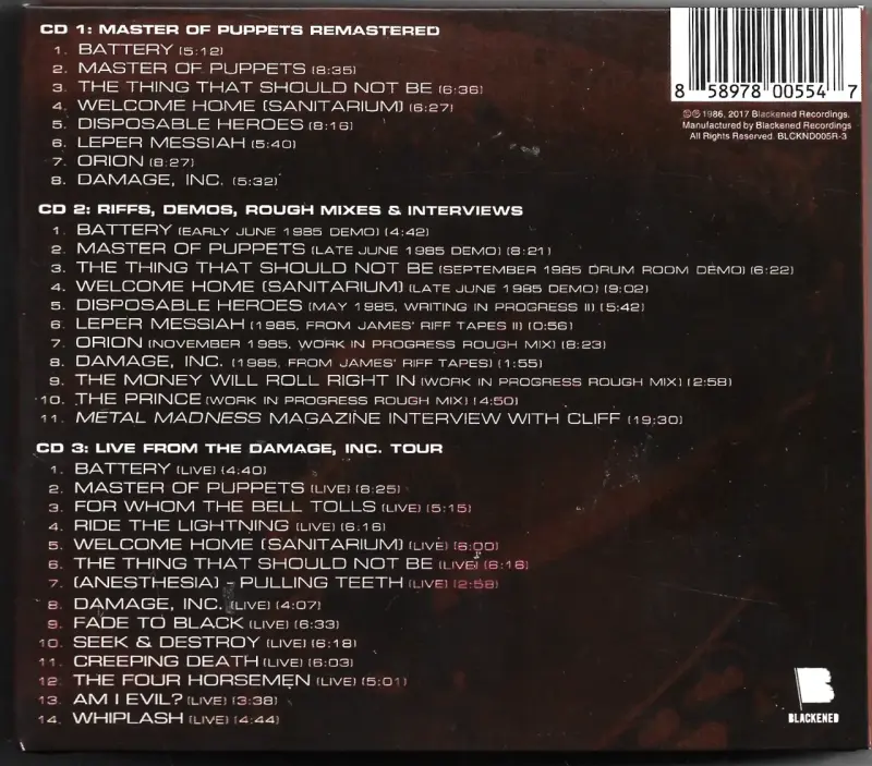 Metallica – Master Of Puppets (CD) - 2