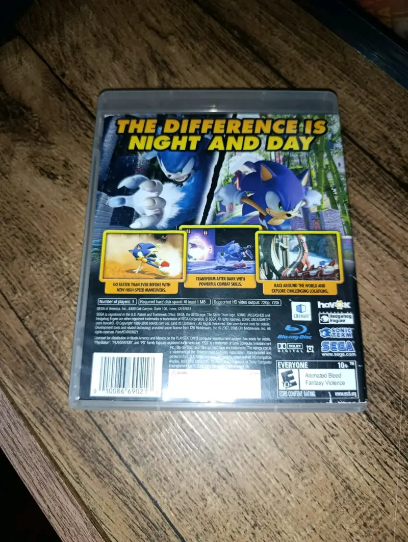 Sonic Unleashed PS3 Usado - 2
