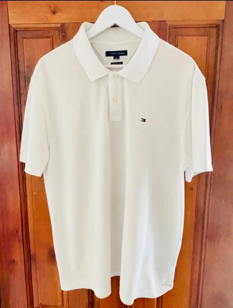 Polera Polo Blanca Tommy Hilfiger