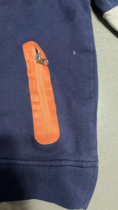 Polerón con capucha azul para niño talla 8 Tribu - miniatura 3