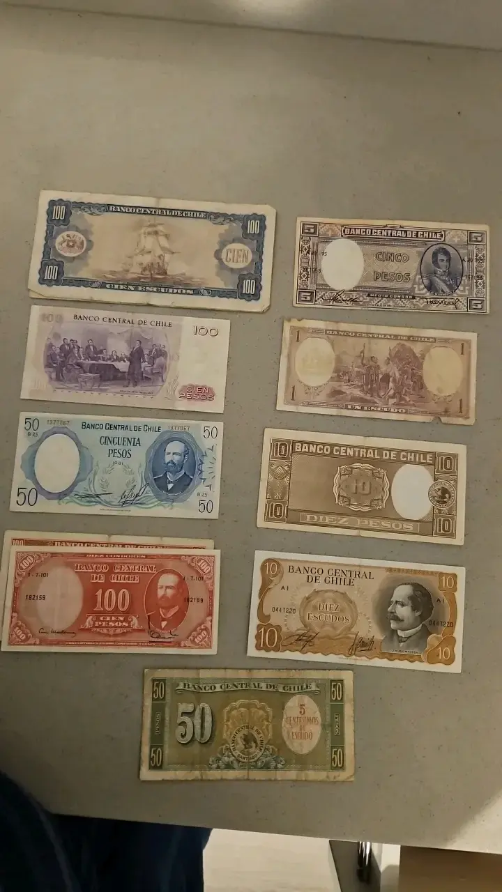 Colección de billetes antiguos de Chile