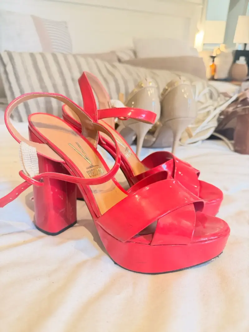 Sandalias de tacón alto rojas Vizzano - 2