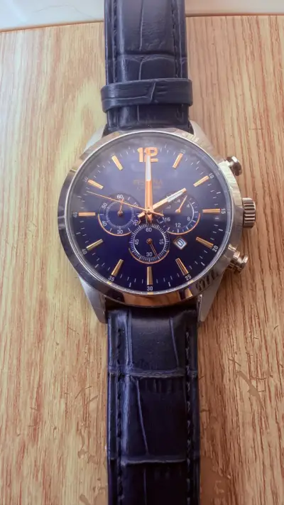 Reloj Festina Chrono con Correa de Cuero Azul - miniatura 2