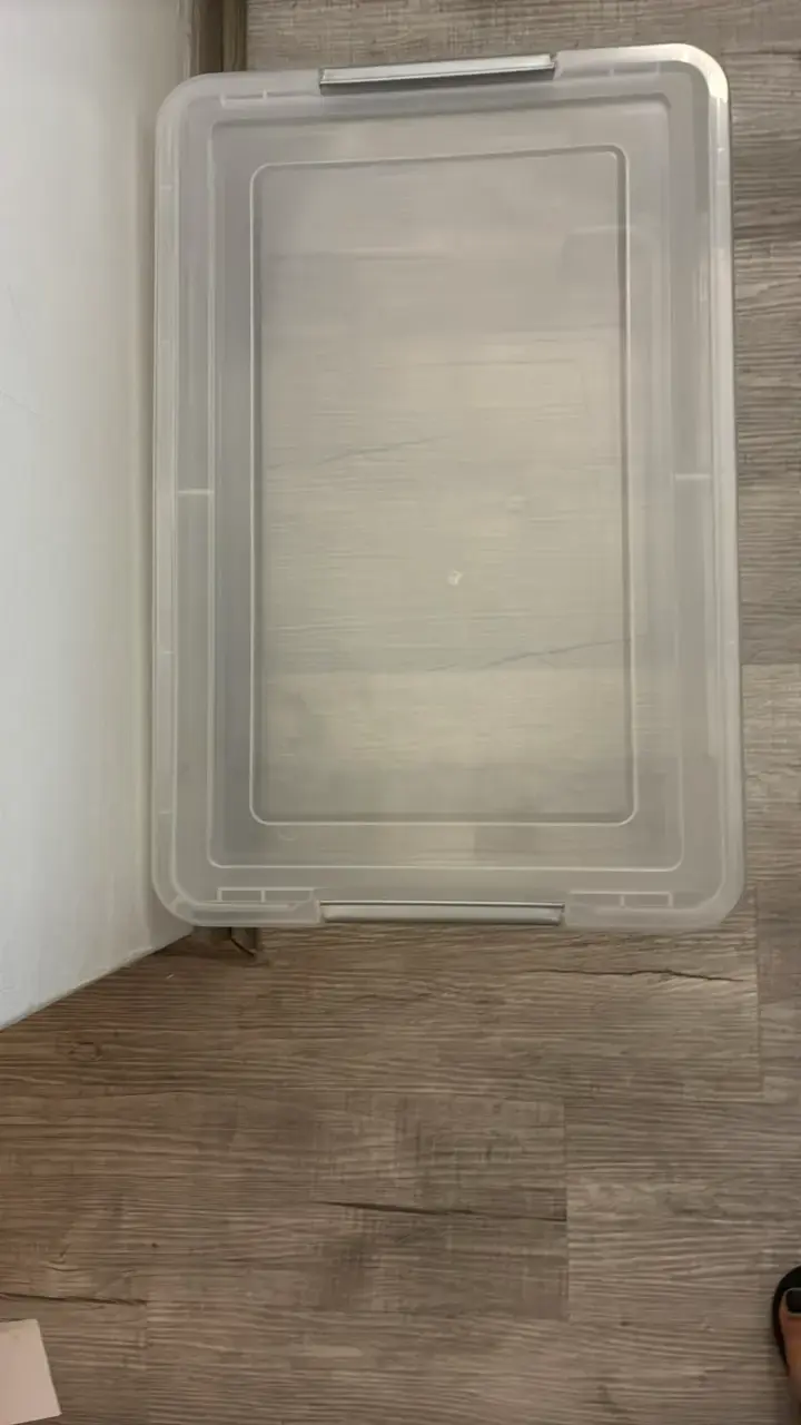 Set 5 cajas plásticas transparente con tapa 37 lts - 2