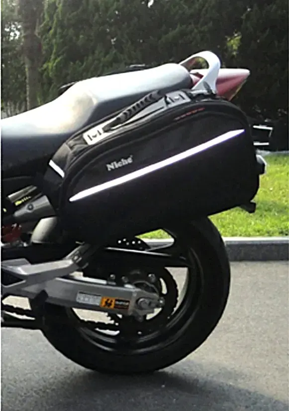 Alforjas laterales para moto Niche negras
