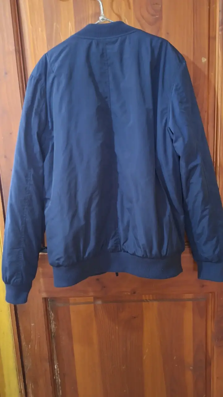 Chaqueta bomber azul marino para hombre
