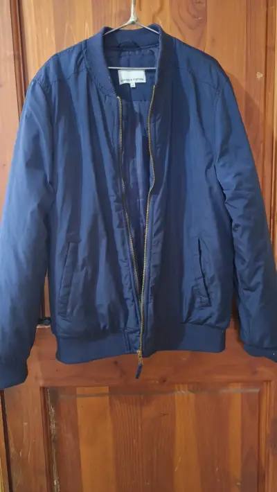 Chaqueta bomber azul marino para hombre - miniatura 3