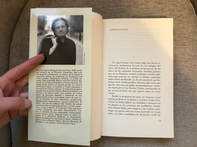 Libro 'El camino de Ida' de Ricardo Piglia - 3