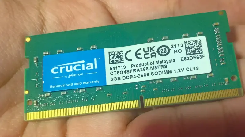 Memoria RAM Crucial 8GB DDR4-2666 SODIMM - $16.200 | Pulga