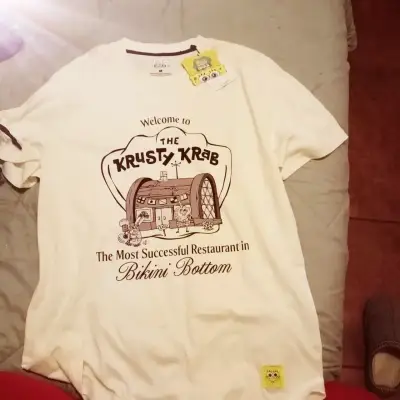 Polera Blanca Bob Esponja Krusty Krab - miniatura 1