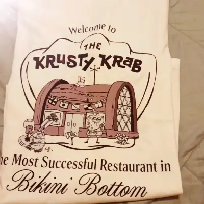 Polera Blanca Bob Esponja Krusty Krab - miniatura 3