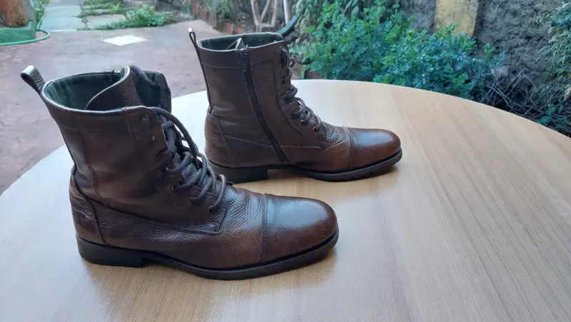 Botas de cuero marrón Aldo para hombre