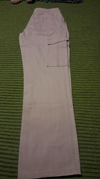 Pantalones beige cargo Sybilla talla S - miniatura 1