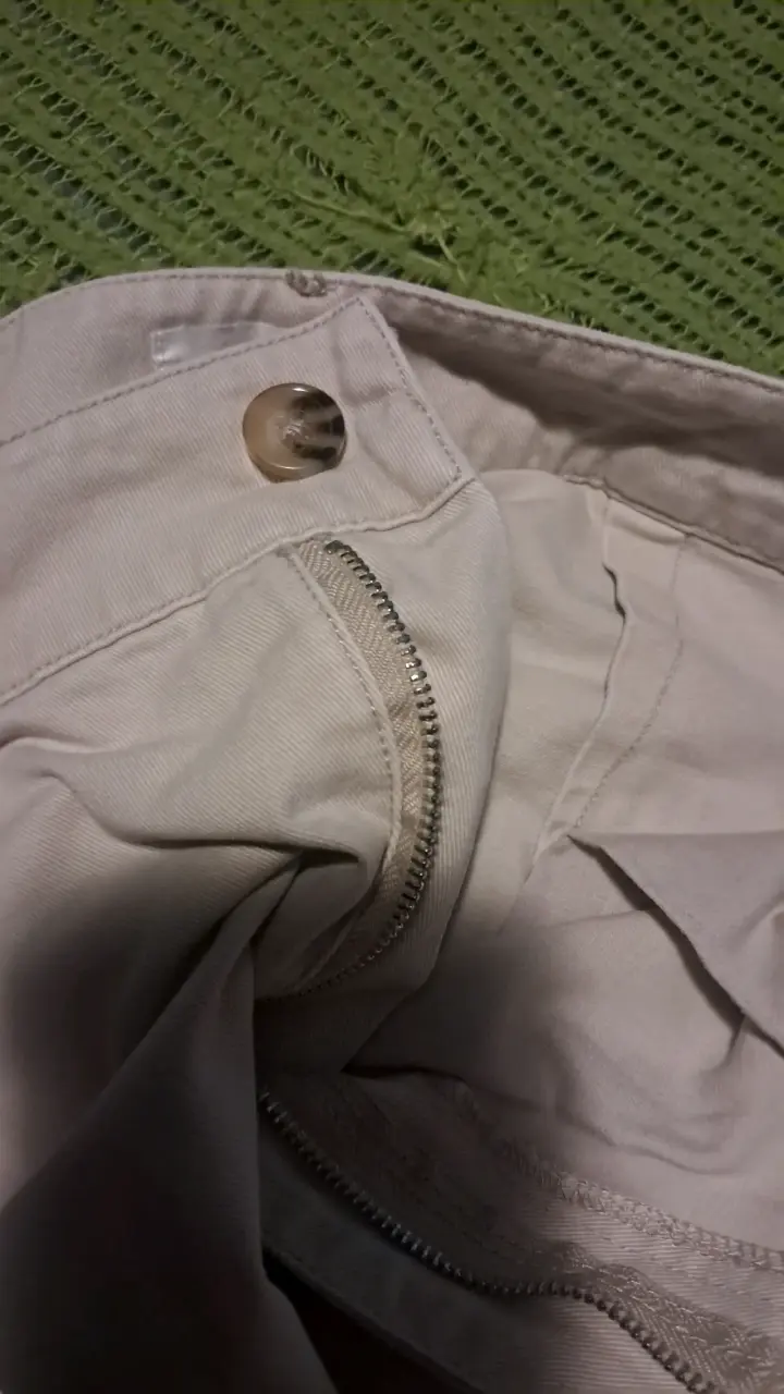 Pantalones beige cargo Sybilla talla S - 3