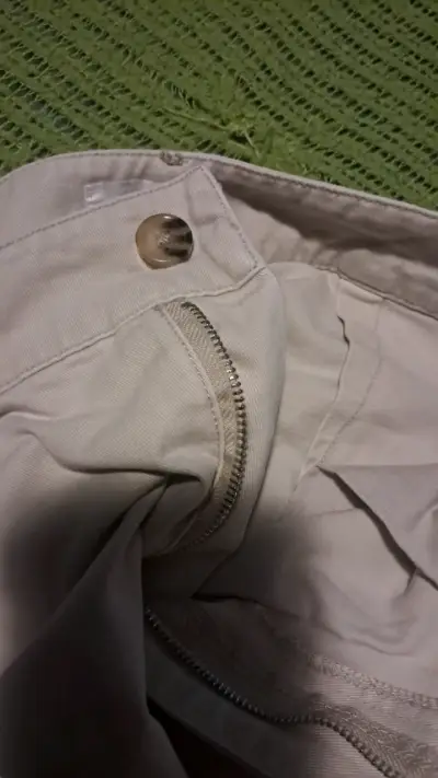 Pantalones beige cargo Sybilla talla S - miniatura 3