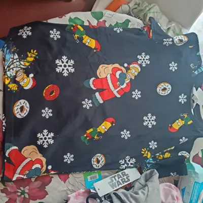Polera navideña de Los Simpson para niños - miniatura 1