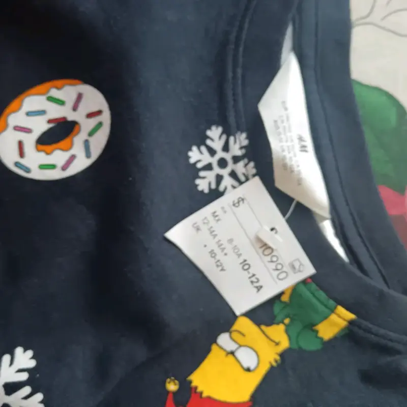 Polera navideña de Los Simpson para niños - 3